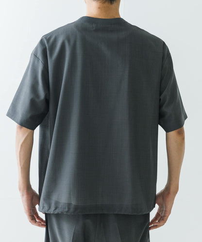 可水洗羊毛紗線短袖T恤