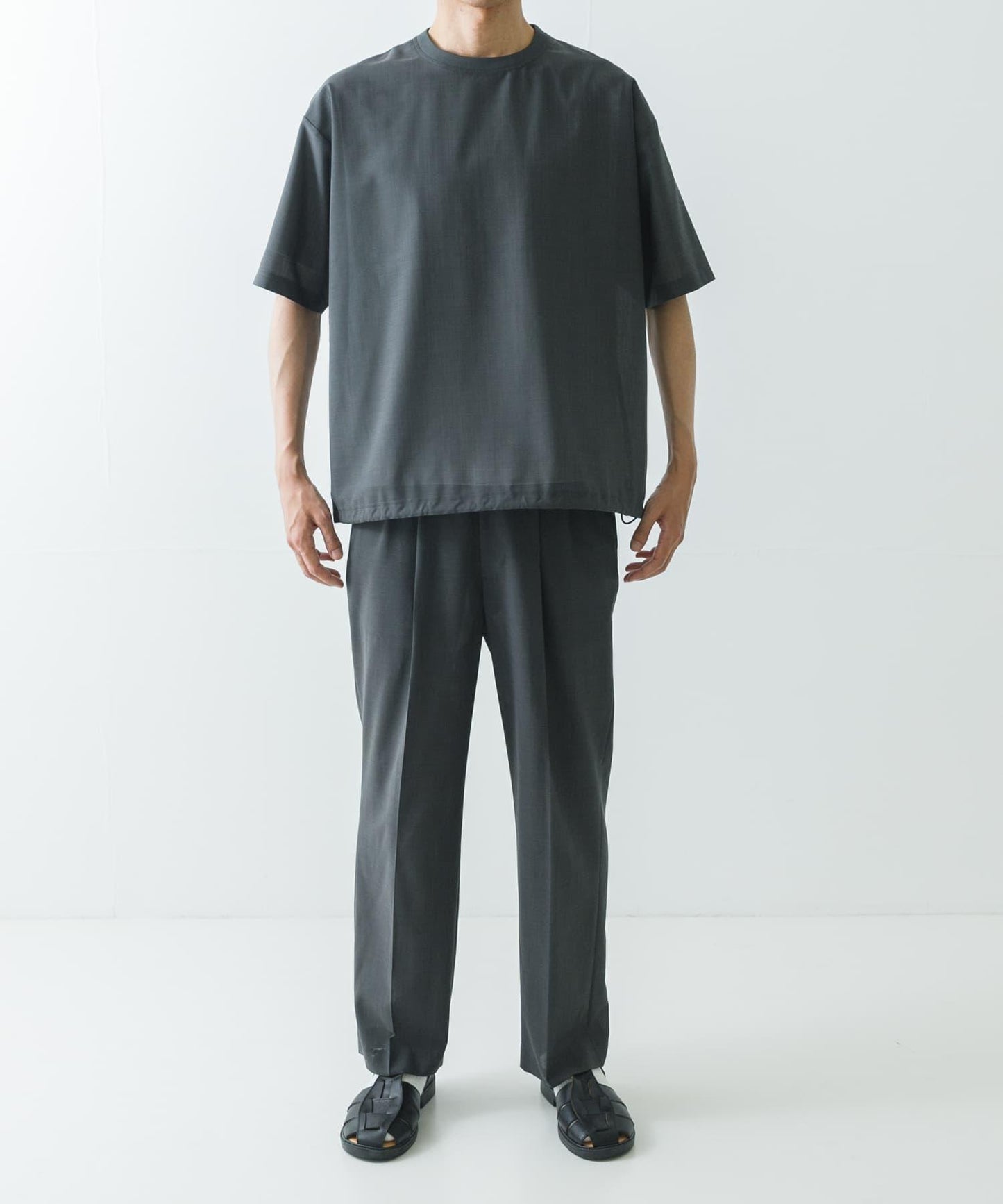 可水洗羊毛紗線短袖T恤