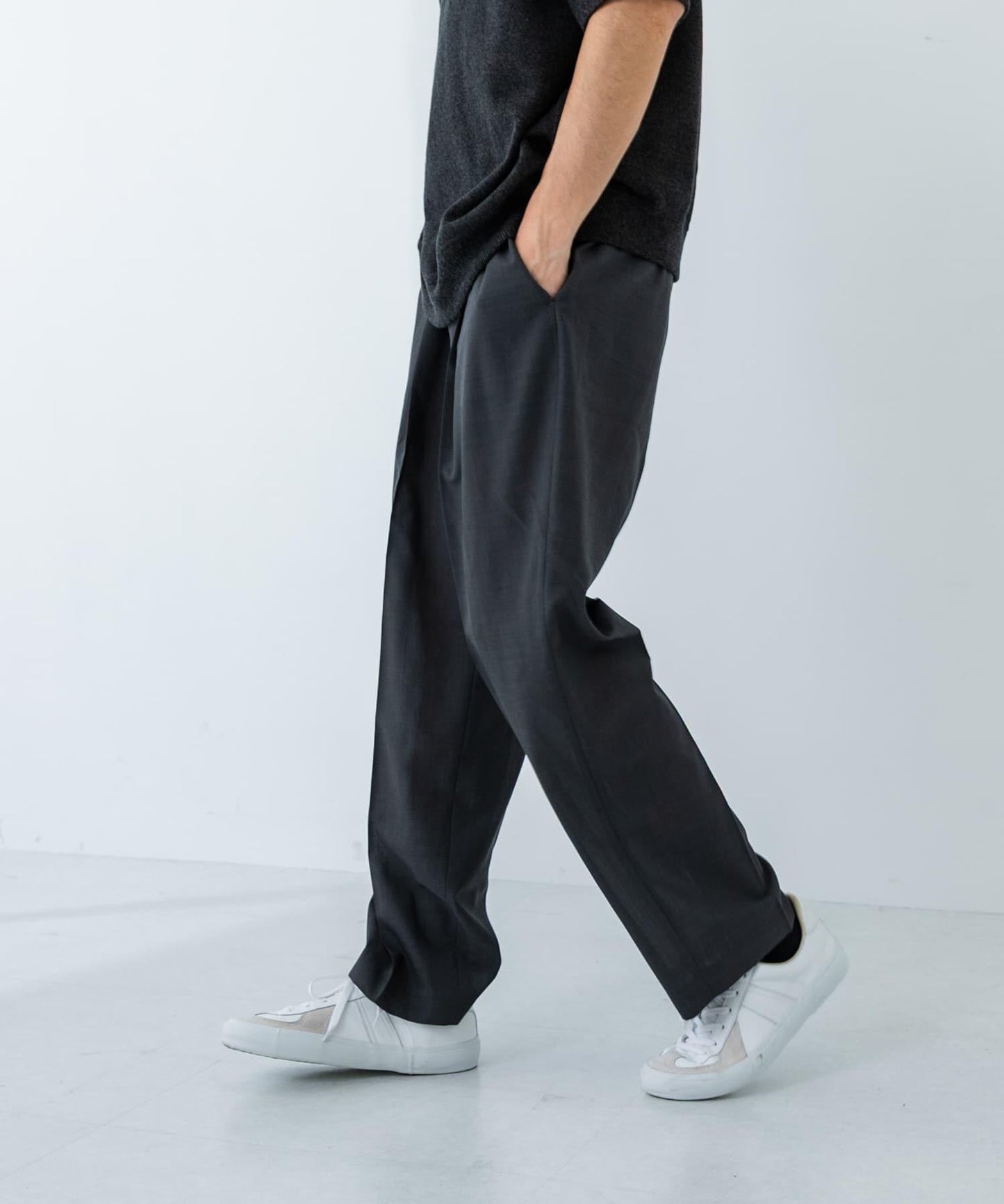 可水洗羊毛精紡西裝褲