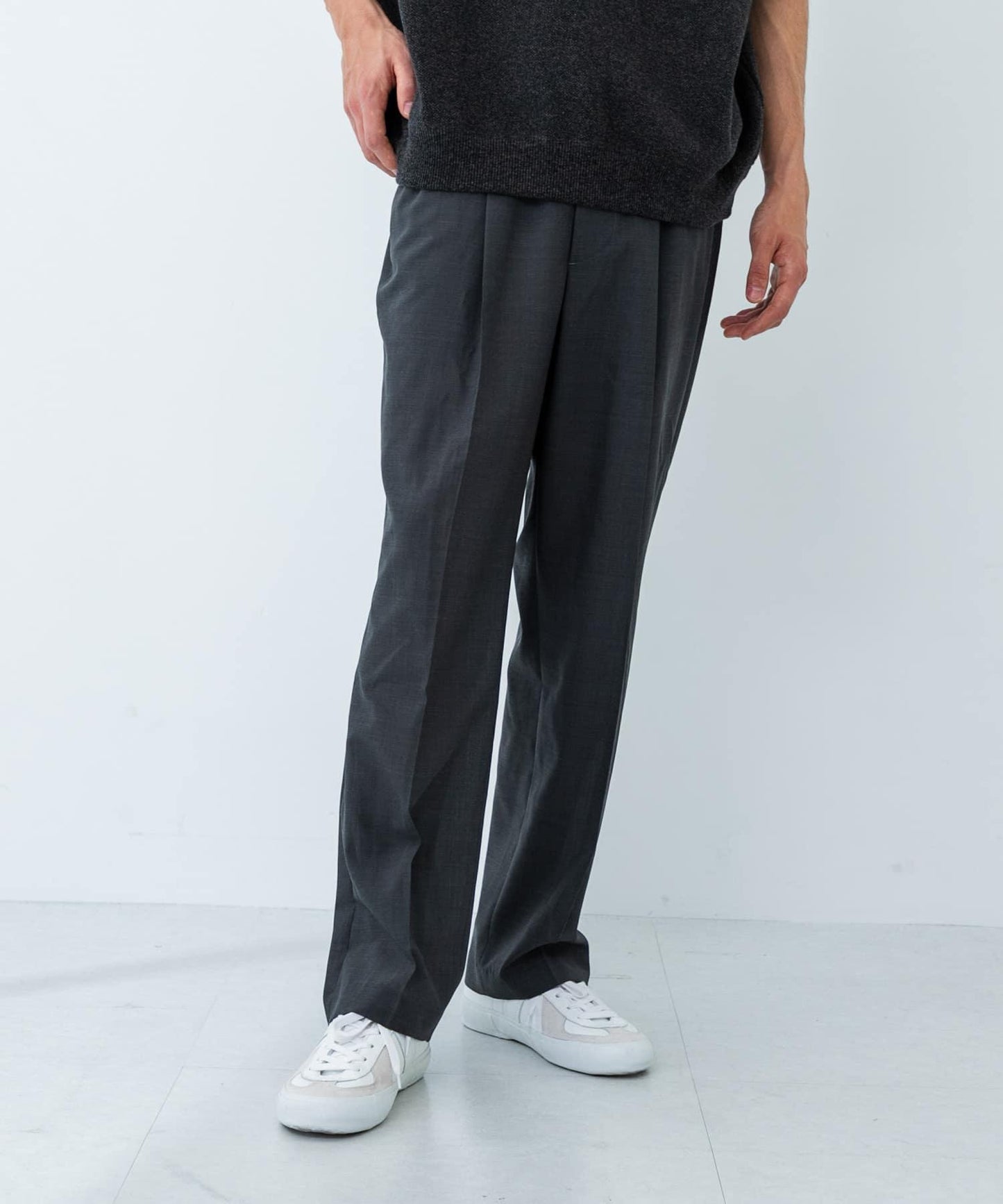 可水洗羊毛精紡西裝褲