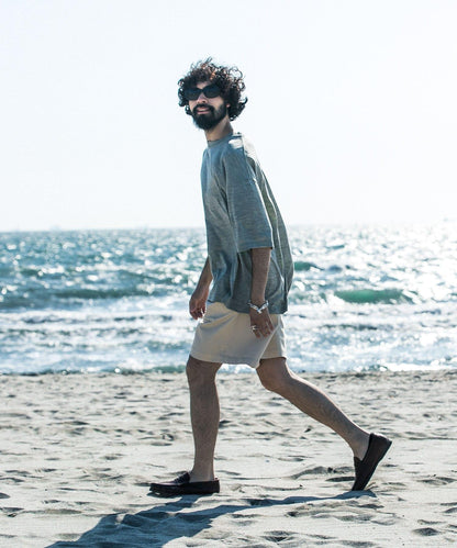 new basic 可水洗美麗諾羊毛短袖T恤