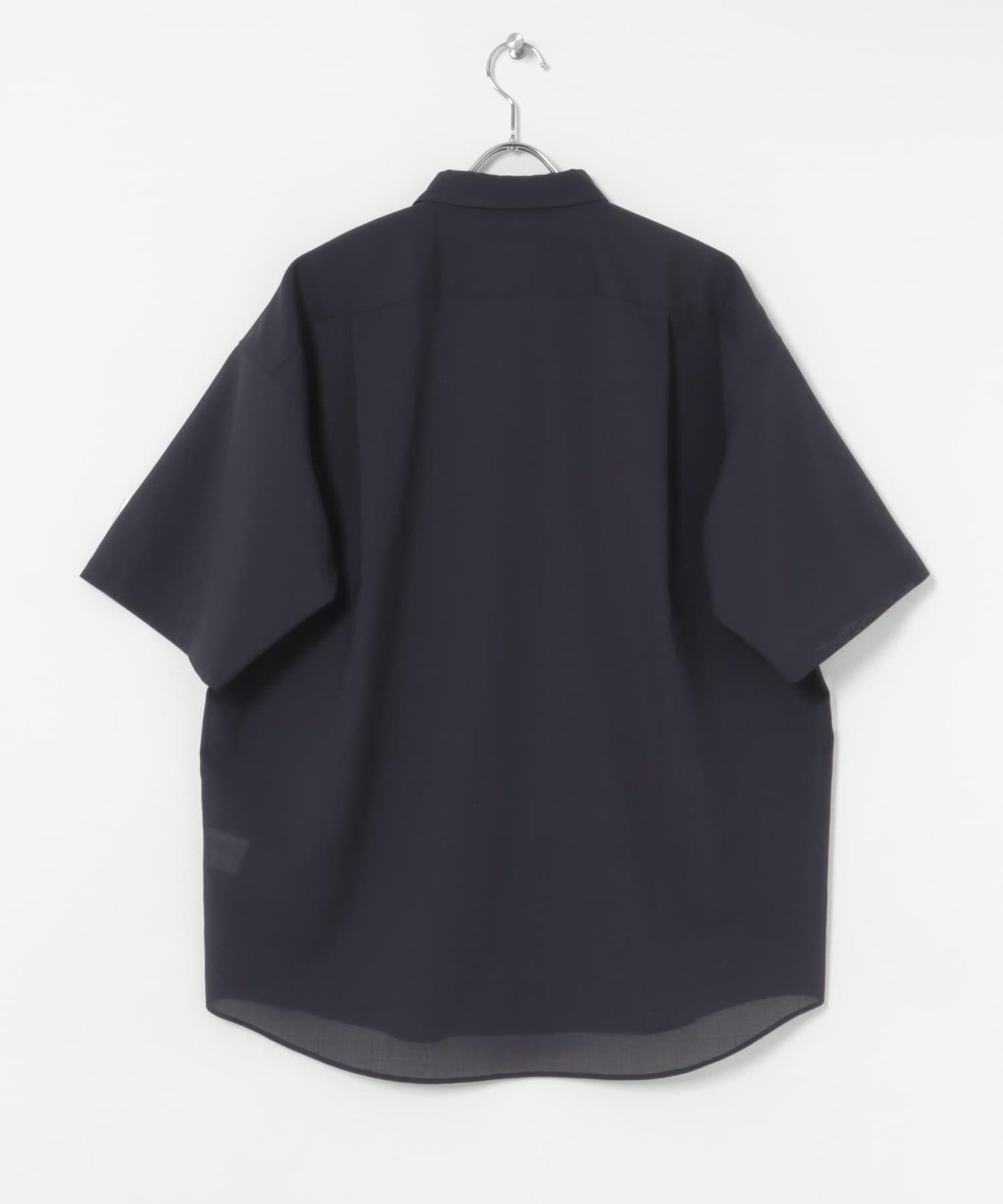 可水洗羊毛精紡短袖襯衫