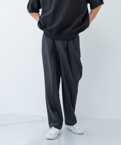 可水洗羊毛精紡西裝褲