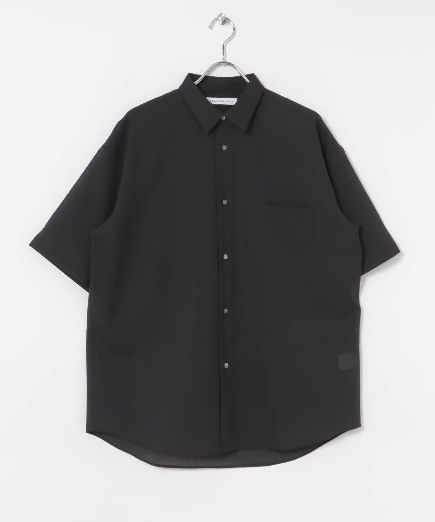 可水洗羊毛精紡短袖襯衫