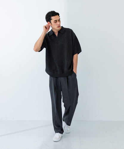 可水洗羊毛精紡西裝褲