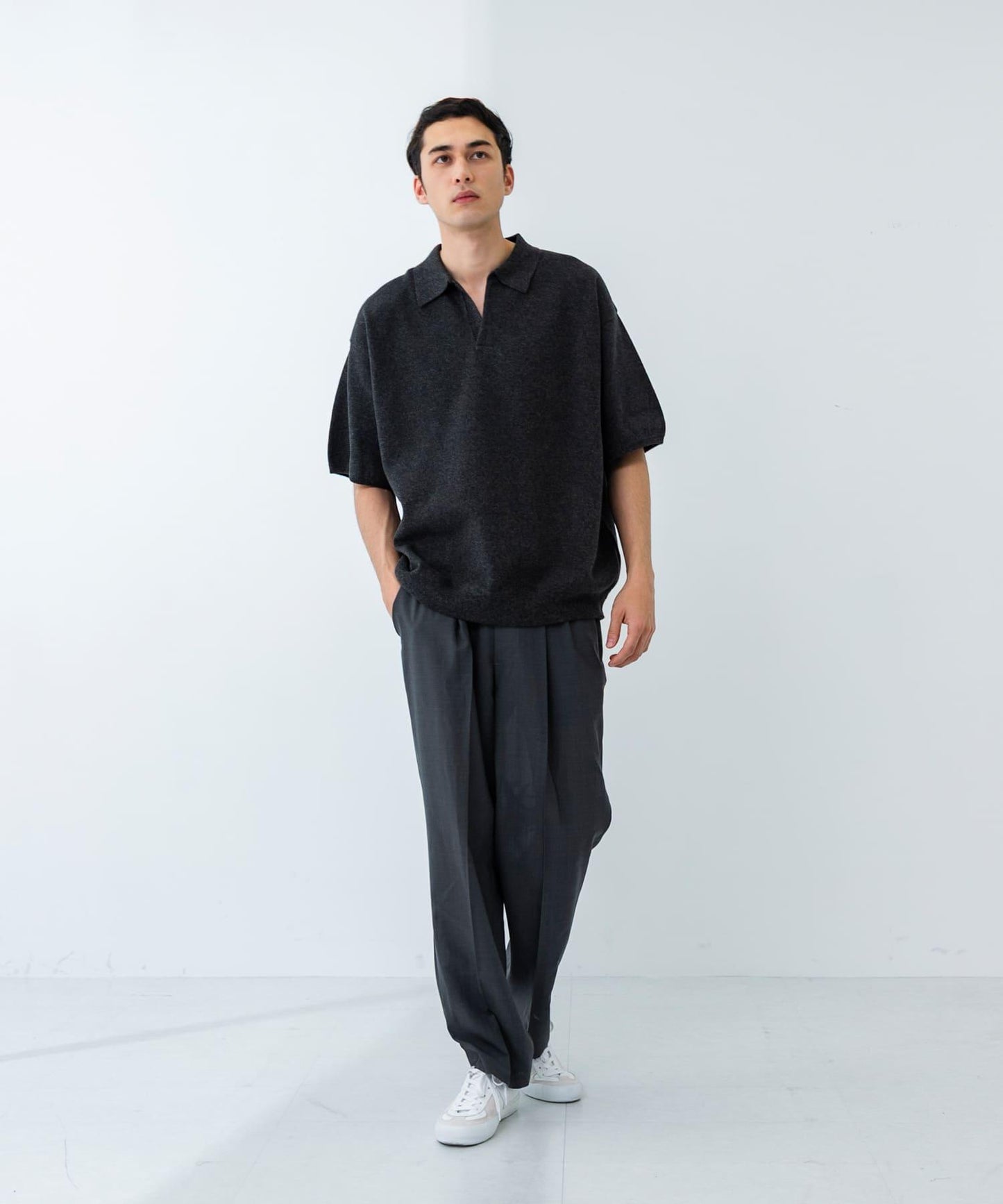 可水洗羊毛精紡西裝褲