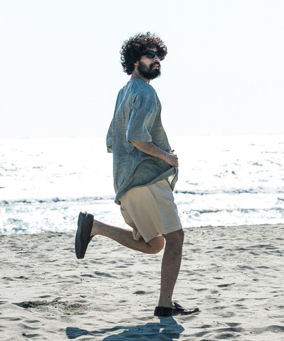 new basic 可水洗美麗諾羊毛短袖T恤