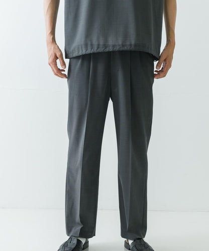 可水洗羊毛精紡西裝褲