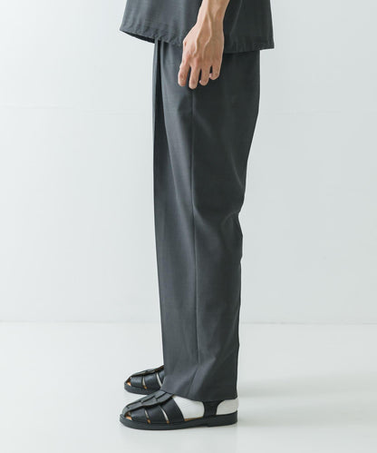 可水洗羊毛精紡西裝褲