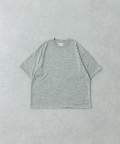new basic 可水洗美麗諾羊毛短袖T恤