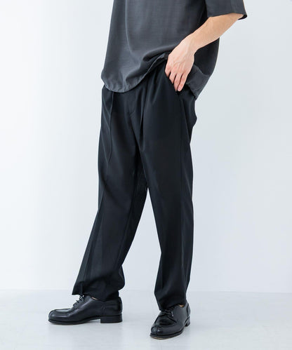 可水洗羊毛精紡西裝褲