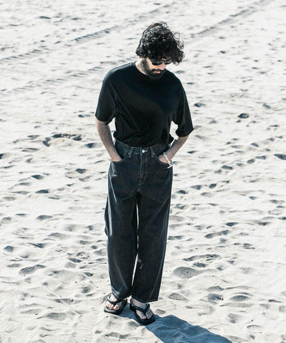 new basic 可水洗美麗諾羊毛短袖T恤