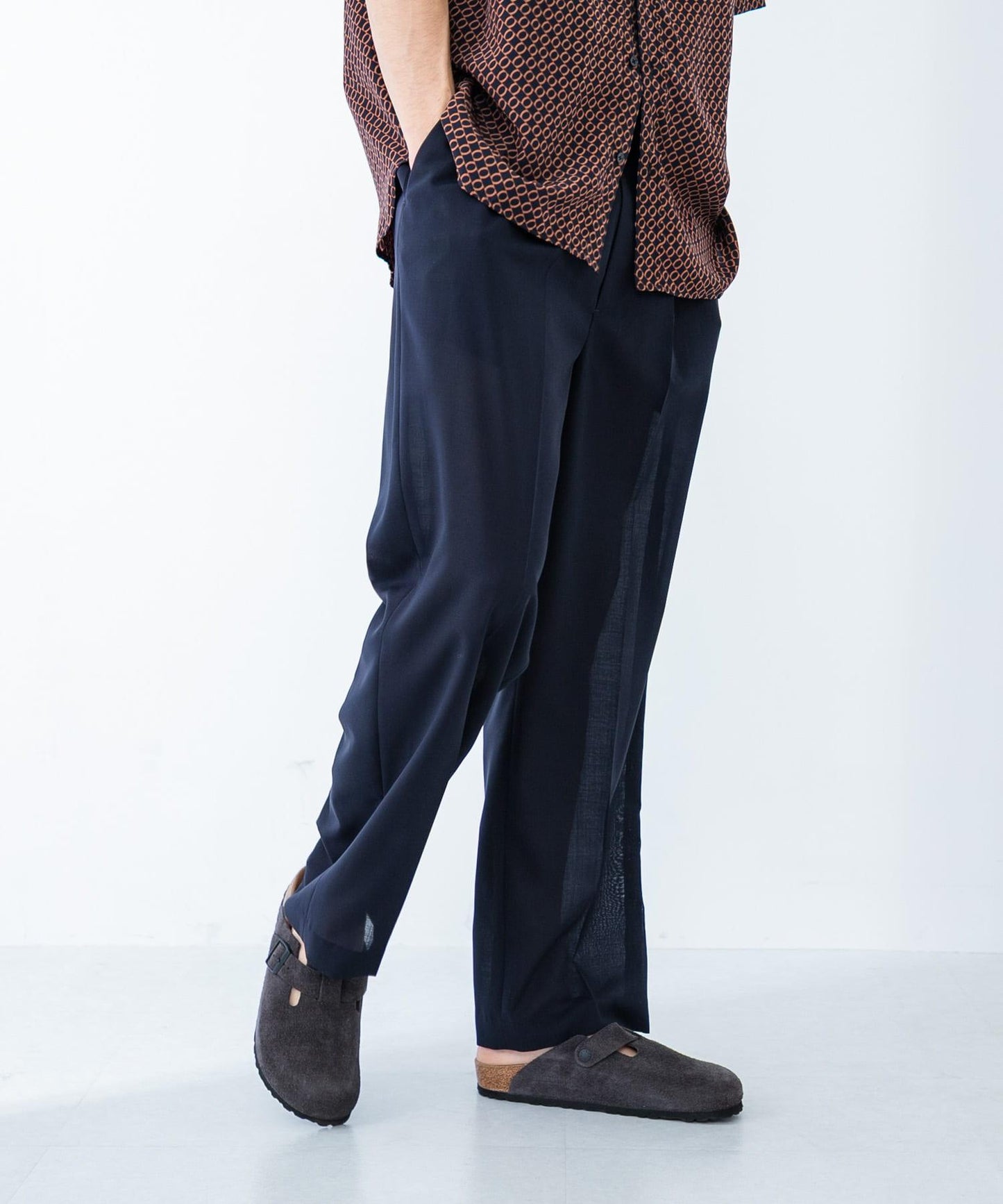 可水洗羊毛精紡西裝褲