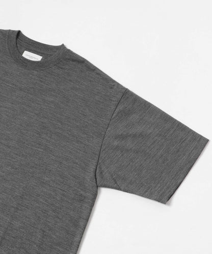 new basic 可水洗美麗諾羊毛短袖T恤