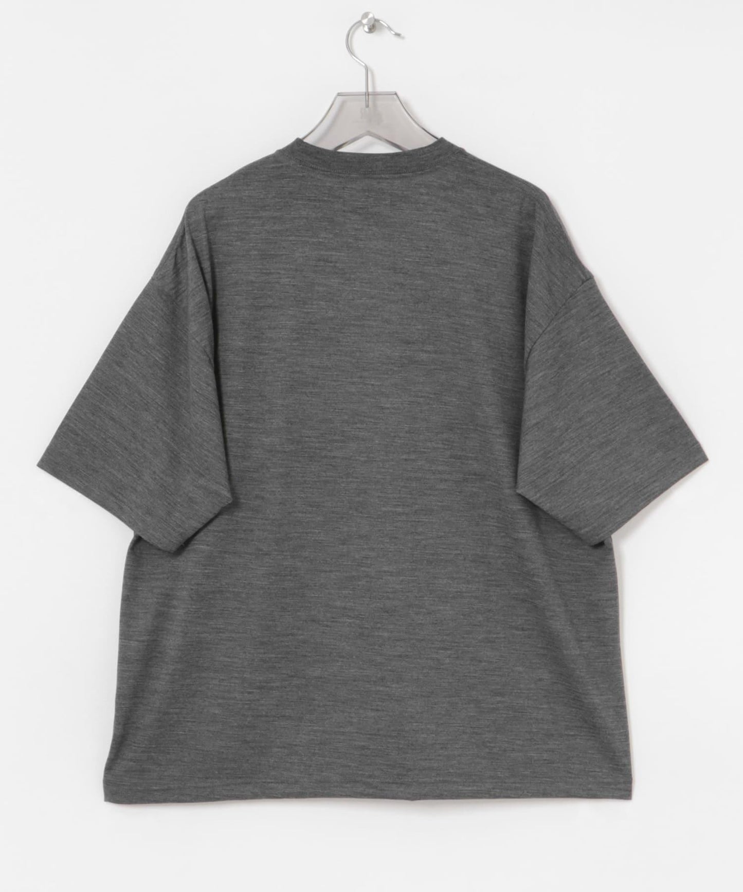 new basic 可水洗美麗諾羊毛短袖T恤