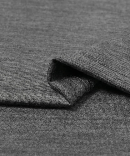 new basic 可水洗美麗諾羊毛短袖T恤