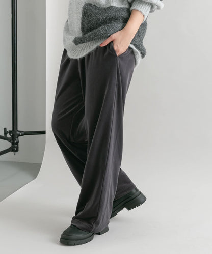 天鵝絨休閒長褲