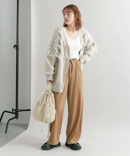 天鵝絨休閒長褲