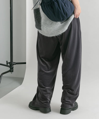 天鵝絨休閒長褲