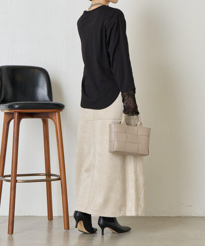 袖口蕾絲針織衫