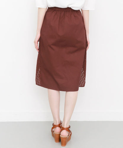 荷葉邊蕾絲不對稱半身裙