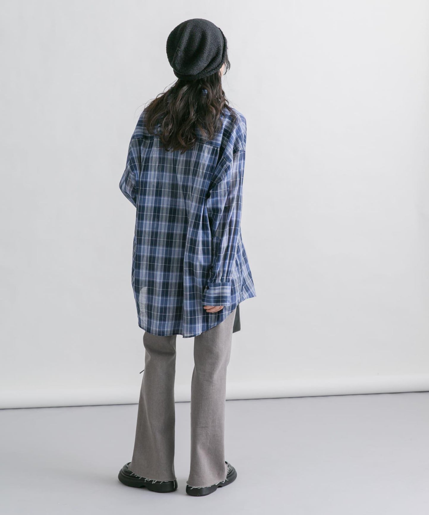 「34碼/適合身材較矮人群」彈力喇叭牛仔褲