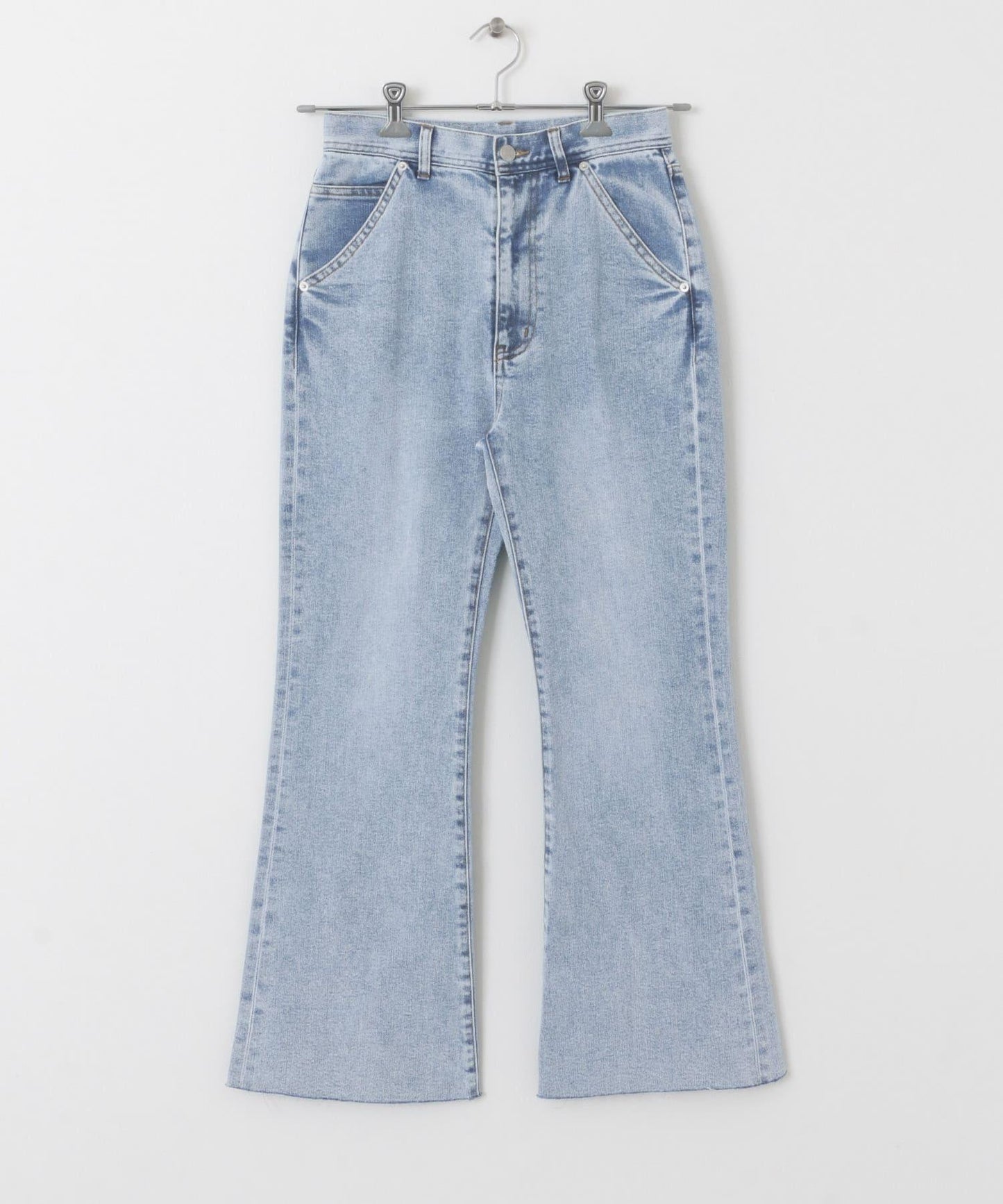 「34碼/適合身材較矮人群」彈力喇叭牛仔褲