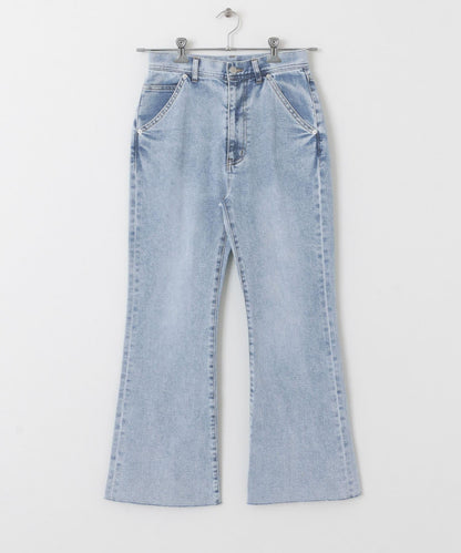 「34碼/適合身材較矮人群」彈力喇叭牛仔褲