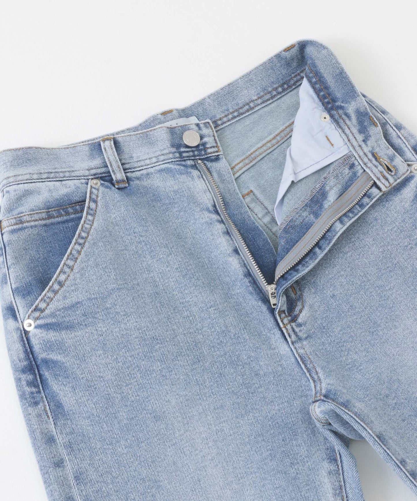 「34碼/適合身材較矮人群」彈力喇叭牛仔褲