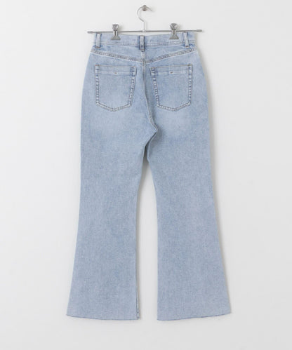 「34碼/適合身材較矮人群」彈力喇叭牛仔褲