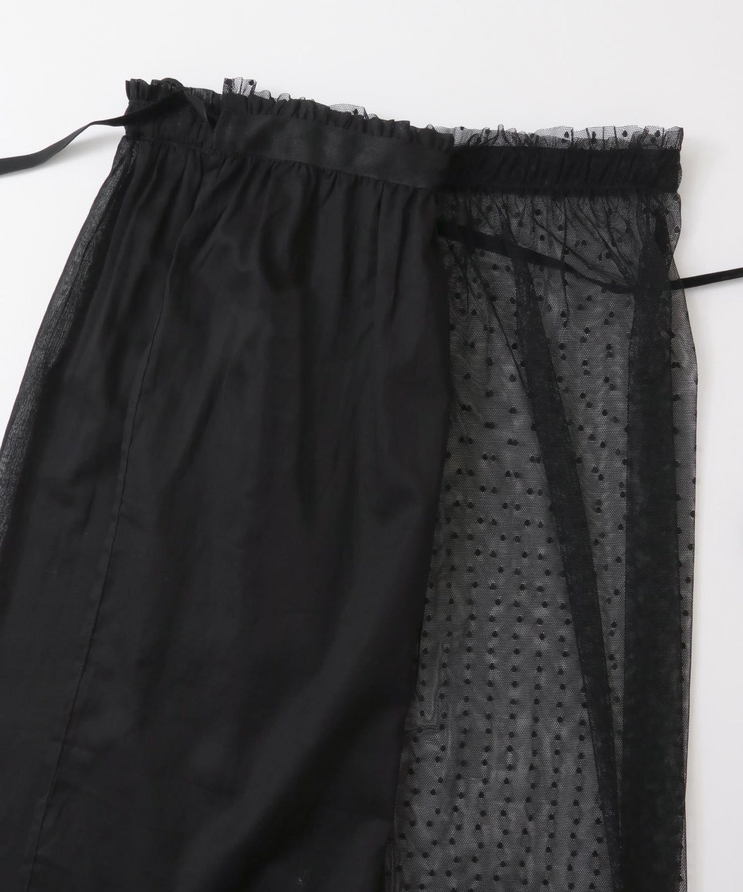 層疊透視系圍裹半身裙∴