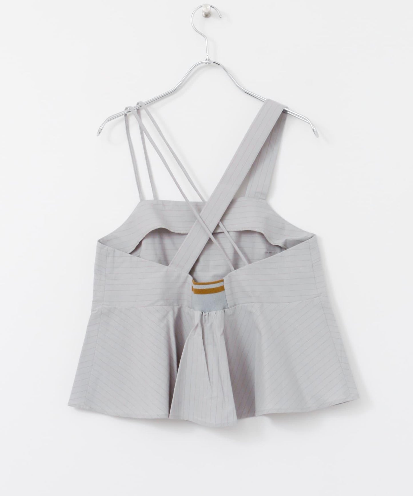 條紋不對稱吊帶背心∴