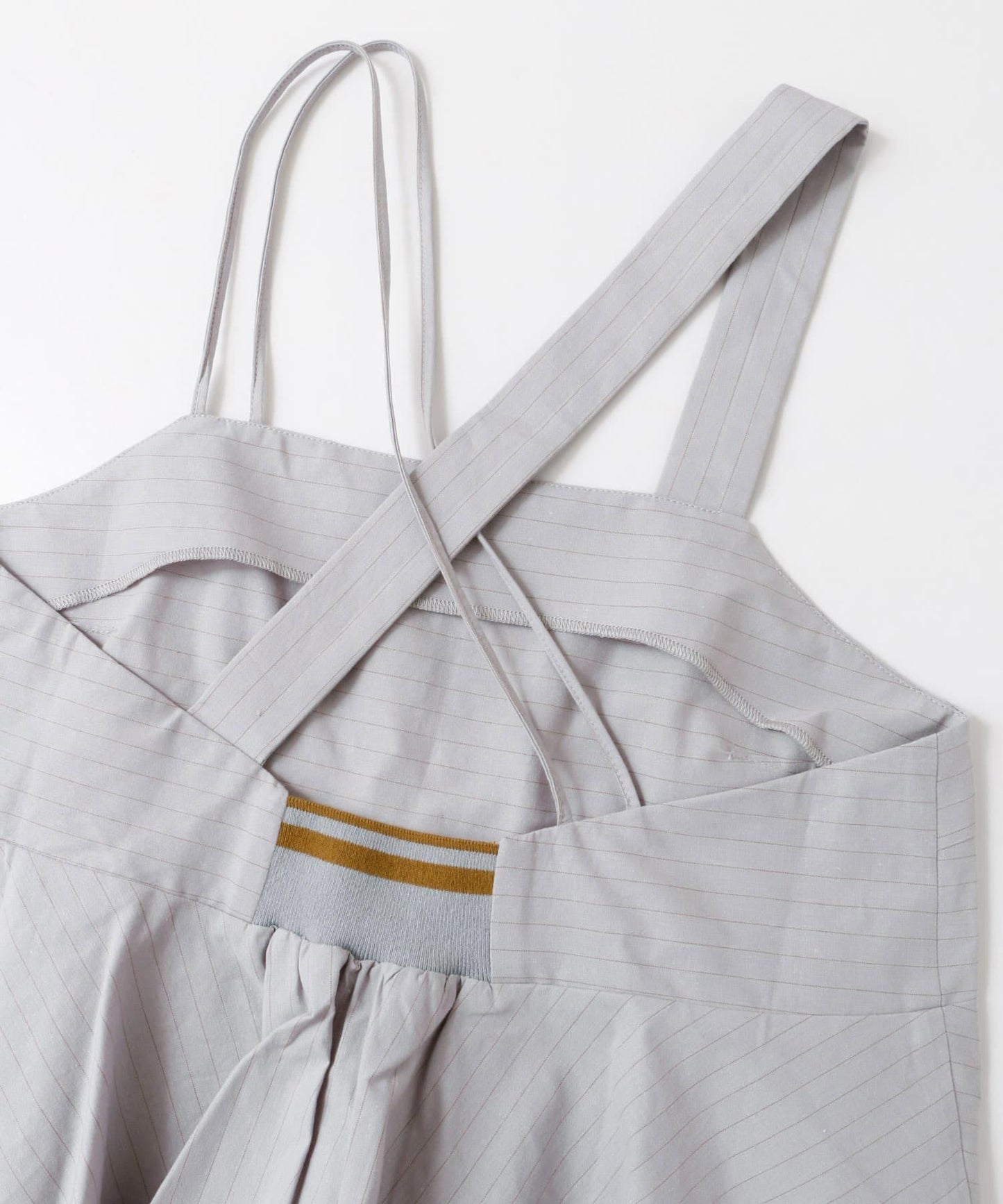 條紋不對稱吊帶背心∴