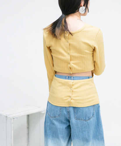 鏤空羅紋針織衫