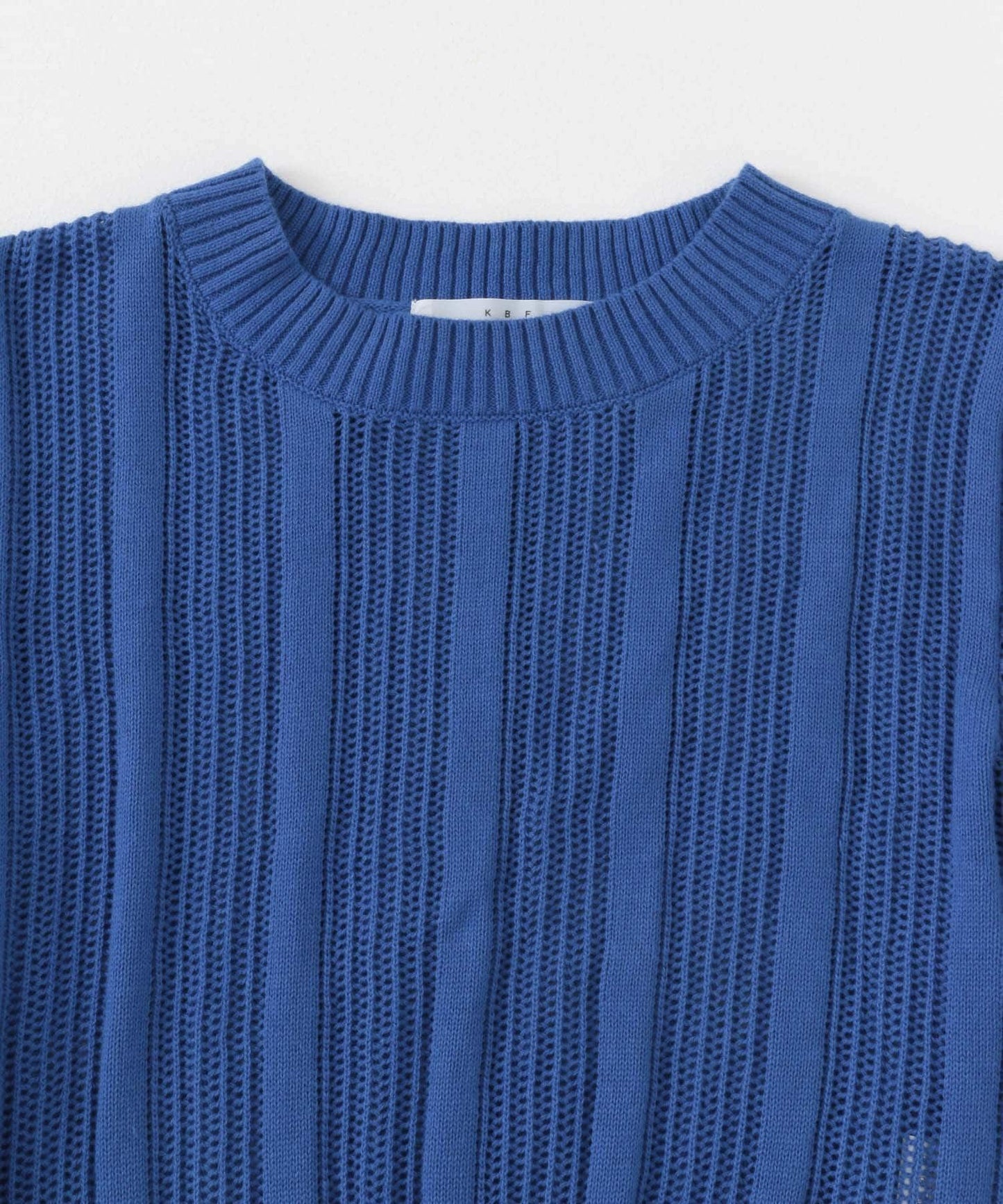 透視條紋修身針織衫