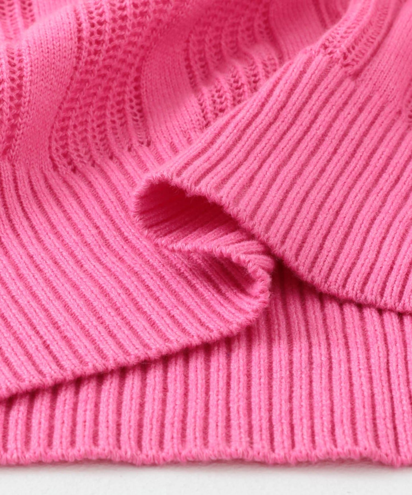 透視條紋修身針織衫