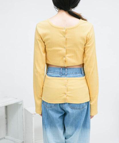 鏤空羅紋針織衫