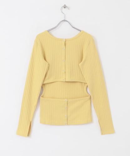 鏤空羅紋針織衫