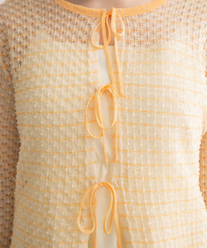 2WAY立體感透視針織衫