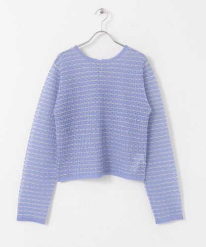 2WAY立體感透視針織衫