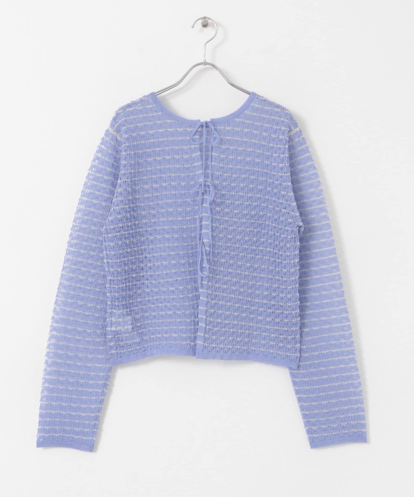 2WAY立體感透視針織衫