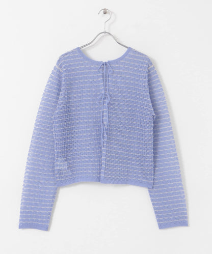 2WAY立體感透視針織衫