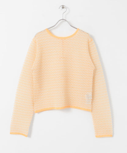 2WAY立體感透視針織衫