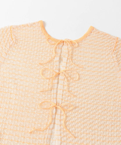 2WAY立體感透視針織衫