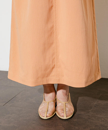 2尺碼可選抽繩袖腰部褶皺連衣裙