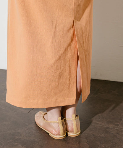 2尺碼可選抽繩袖腰部褶皺連衣裙