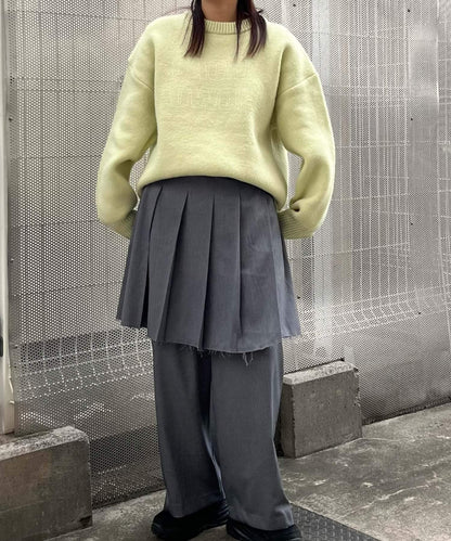 百褶裙套裝揹帶褲