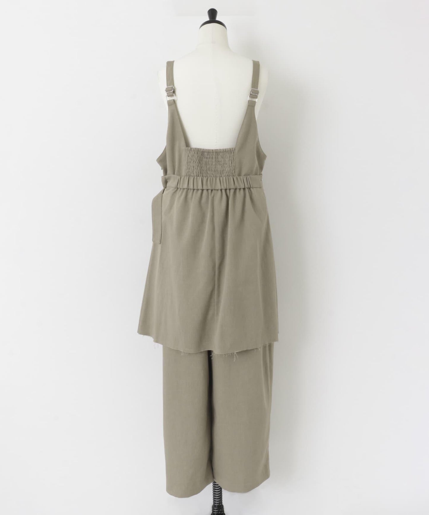 百褶裙套裝揹帶褲