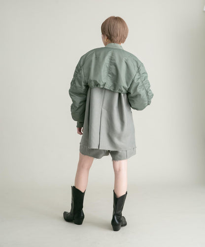 裁剪下襬迷你裙