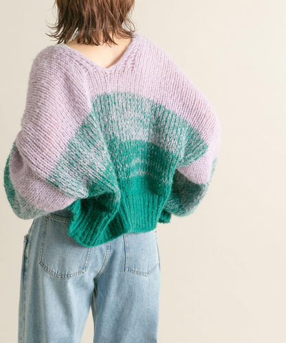 『/部分門店限定』漸變色短款開衫